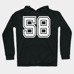 Number 58 for a sports team, group, or community T-Shirt Hoodie